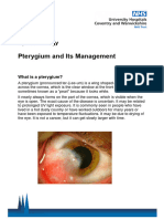 Pterygium and Its Management