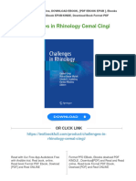 PDF Challenges in Rhinology Cemal Cingi Download