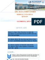 2.4 Queue Uing Array & Linked List.