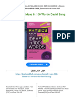 (PDF Download) Physics: 100 Ideas in 100 Words David Sang Fulll Chapter