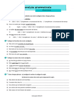 Exercices 6ème Lanalyse Grammaticale