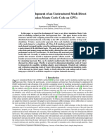 AIAA Aviation 2024 Full Paper CometDevelopmentOfUnstructuredMeshDirectSimulationMonteCarloCodeOnGPUs