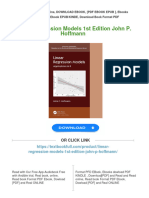 (PDF Download) Linear Regression Models 1st Edition John P. Hoffmann Fulll Chapter