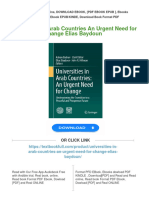 Full Download Universities in Arab Countries An Urgent Need For Change Elias Baydoun PDF