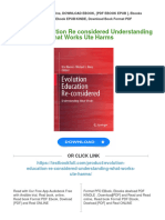 Evolution Education Re Considered Understanding What Works Ute Harms Download PDF