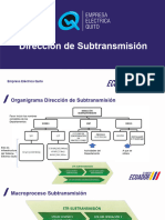 Funciones Dirección de Subtransmisión