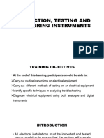 Inspection, Testing and Measuring Inst. Adv