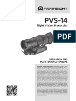 Armasight PVS-14 Night Vision Monocular Manual