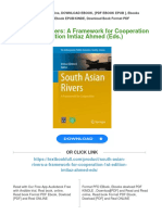 (PDF Download) South Asian Rivers: A Framework For Cooperation 1st Edition Imtiaz Ahmed (Eds.) Fulll Chapter