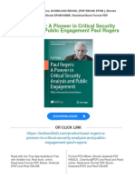 Full Download Paul Rogers: A Pioneer in Critical Security Analysis and Public Engagement Paul Rogers PDF