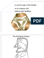 Louis H. Kauffman - Laws of Form and The Logic of Non-Duality