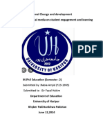 Assignment of Impact of Social Media On Student Engagement and Learning (F23-1905)