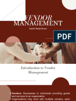 Vendor Management