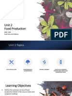 Unit 2 - Food Production (1) 1