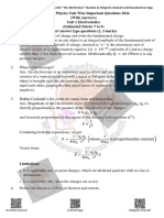 Unit 1 Electrostatics IMP QnA MP 2024