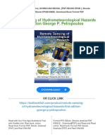 (PDF Download) Remote Sensing of Hydrometeorological Hazards First Edition George P. Petropoulos Fulll Chapter