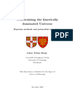 Constraining The Kinetically Dominated Universe (PHD Thesis by Lukas Tobias Hergt)