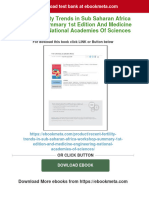 Full Download Recent Fertility Trends in Sub Saharan Africa Workshop Summary 1st Edition and Medicine Engineering National Academies of Sciences PDF