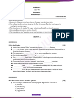 ICSE Class 7 Geography Sample Paper Set 1