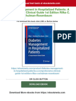 Diabetes Management in Hospitalized Patients: A Comprehensive Clinical Guide 1st Edition Rifka C. Schulman-Rosenbaum Download PDF