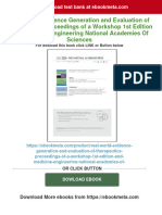 Full Download Real World Evidence Generation and Evaluation of Therapeutics Proceedings of A Workshop 1st Edition and Medicine Engineering National Academies of Sciences PDF