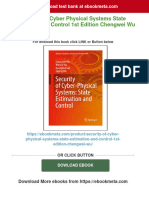 (FREE PDF Sample) Security of Cyber Physical Systems State Estimation and Control 1st Edition Chengwei Wu Ebooks