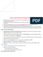 Space and Nuclear Program of India