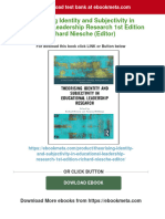 Theorising Identity and Subjectivity in Educational Leadership Research 1st Edition Richard Niesche (Editor) 2024 Scribd Download