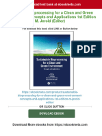 Get Sustainable Bioprocessing For A Clean and Green Environment: Concepts and Applications 1st Edition M. Jerold (Editor) Free All Chapters