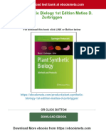 Full Download Plant Synthetic Biology 1st Edition Matias D. Zurbriggen PDF