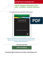 Full Download Ethics and The Good Teacher Character in The Professional Domain 1st Edition Andrew Peterson PDF