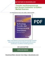 PDF Technology Transfer and Entrepreneurial Innovations Policies Across Continents 1st Edition Maribel Guerrero Download