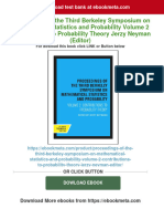 Full Download Proceedings of The Third Berkeley Symposium On Mathematical Statistics and Probability Volume 2 Contributions To Probability Theory Jerzy Neyman (Editor) PDF