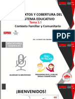 Contextos Y Cobertura Del Sistema Educativo: Contexto Familiar y Comunitario