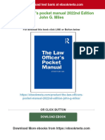 The Law Officer's Pocket Manual 2022nd Edition John G. Miles 2024 Scribd Download