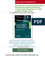 Mobile and Ubiquitous Systems Computing Networking and Services 18th EAI International Conference MobiQuitous 2021 Virtual Event November 8 11 2021 Proceedings Takahiro Hara 2024 Scribd Download