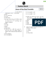 Functions of One Real Variable - DPP 03 (Of Lec 04) - Saakaar Batch For IIT JAM Mathematics