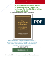 The Supervisor S Guidebook Evidence Based Strategies For Promoting Work Quality and Enjoyment Among Human Service Staff 2nd Edition Dennis H. Reid