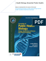 Essentials of Public Health Biology (Essential Public Health) .