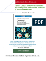 Full Download Functional Biomaterials Design and Development For Biotechnology Pharmacology and Biomedicine Volumes 1 2 Tamilselvan Mohan PDF