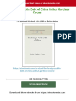 Full Download The Foreign Public Debt of China Arthur Gardiner Coons PDF