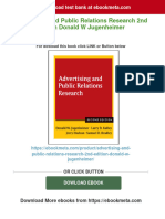 Advertising and Public Relations Research 2nd Edition Donald W Jugenheimer Download PDF