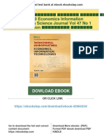 Instant download Экономика Информатика Научный журнал Том 47 1 2020 Economics Information technologies Science Journal Vol 47 No 1 2020 1st Edition Коллектив Авторов pdf all chapter