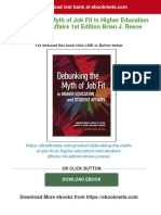 Instant Download Debunking The Myth of Job Fit in Higher Education and Student Affairs 1st Edition Brian J. Reece PDF All Chapter