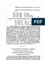 Edward Kasner and Fred Supnick - The Apollonian Packing of Circles