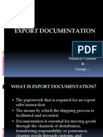 Export Documentation