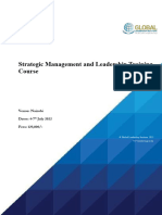 Strategic Management and Leadership Training Course