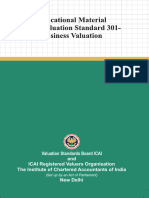 Educational Material - ICAI Valuation Standard 301 - Business Valuation