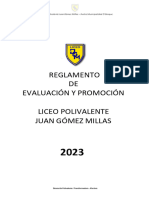 Reglamento de Evaluacion