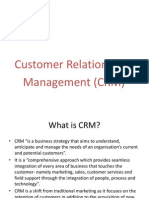 Customer Relationship Management (CRM)